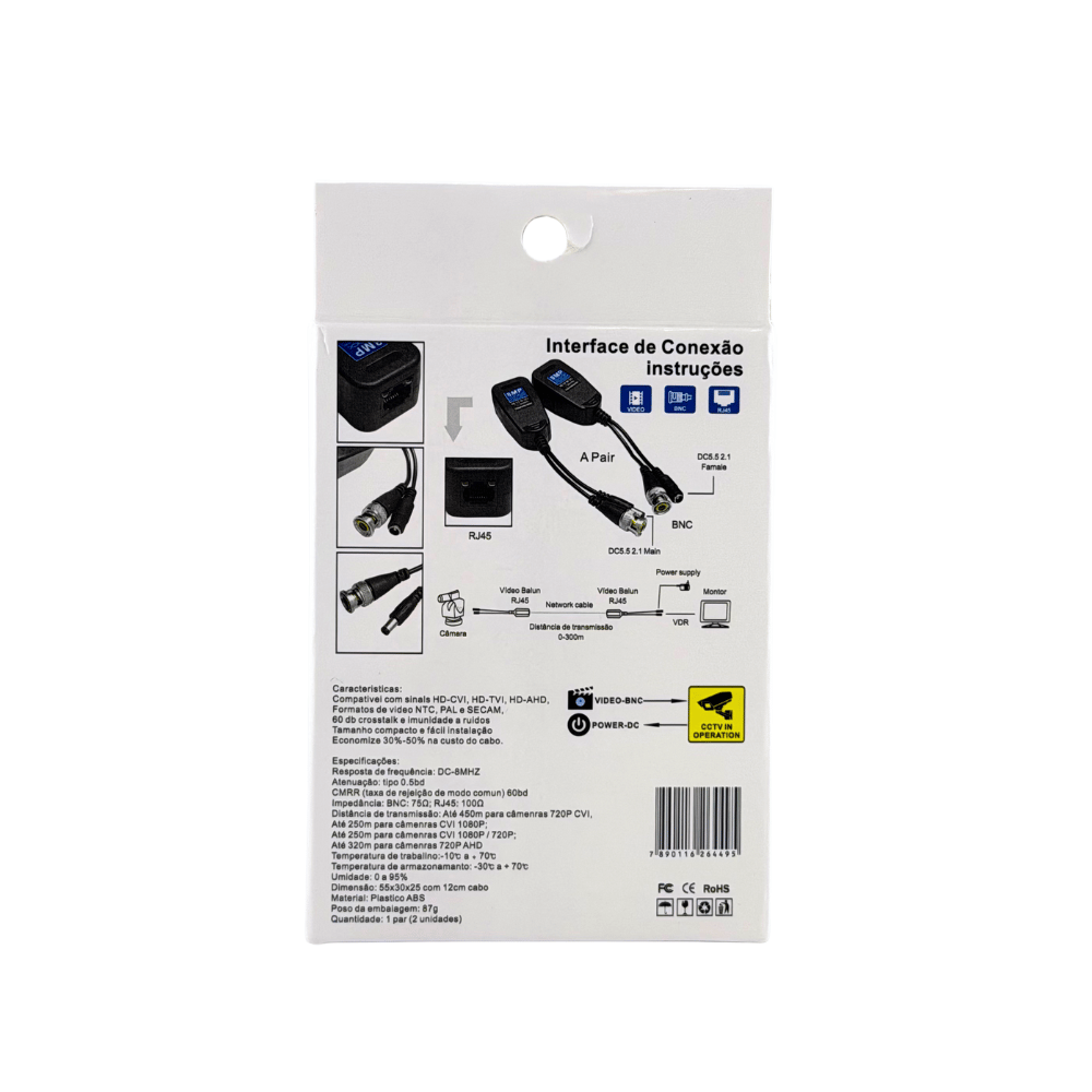 CONVERSOR BALUN PASSIVO RJ45 STAR - 6832 -3-